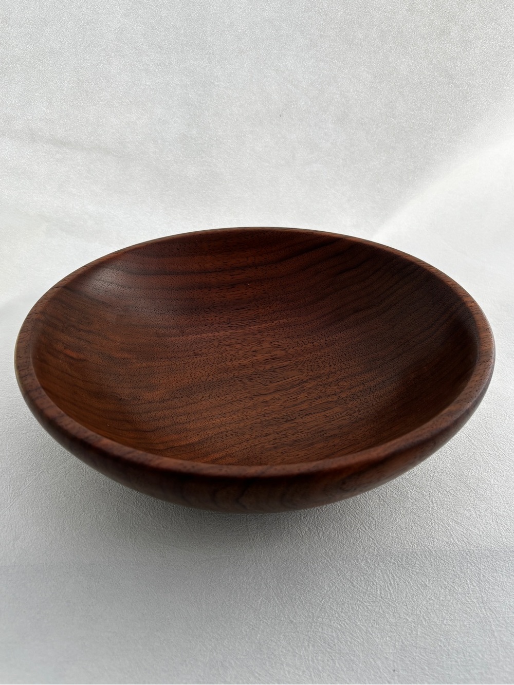 Artisan Signed Delmas Yoder Hand-turned Walnut Bowl